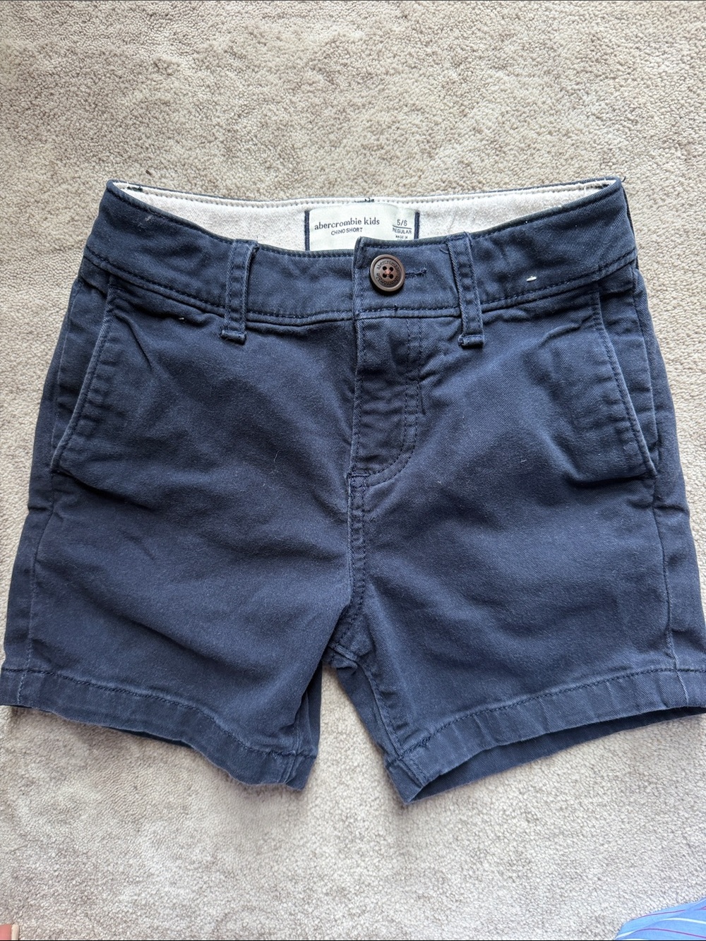 abercrombie kids navy chino shorts